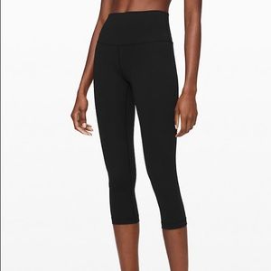 Wunder Under Crop Lululemon Black